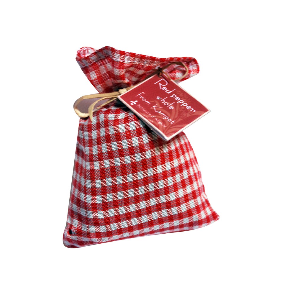 Whole red pepper in krama bag