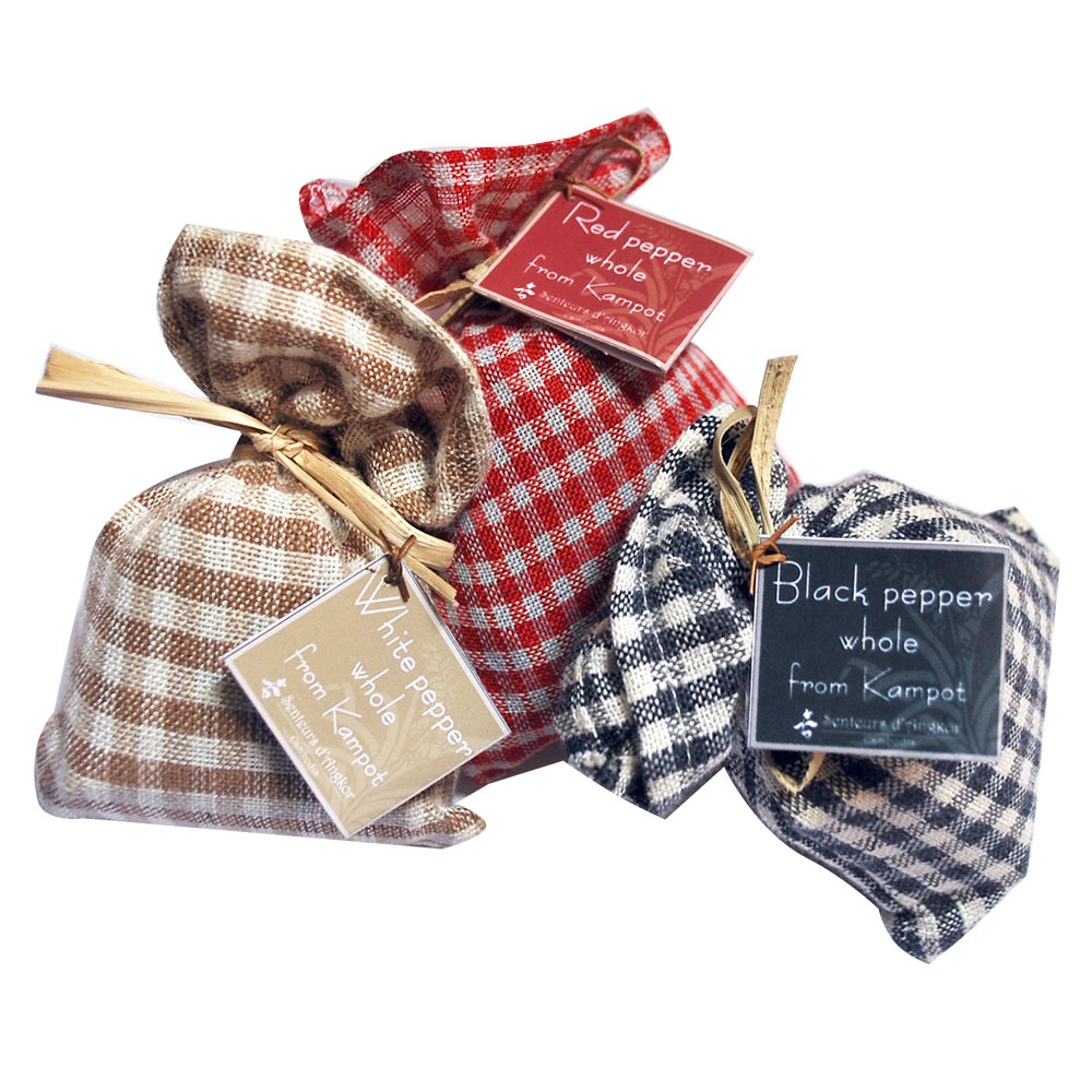 Kampot pepper in krama bag,all