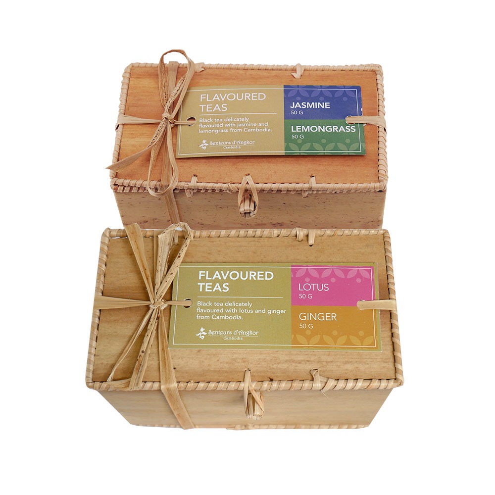 Tea set in krebei riel box,