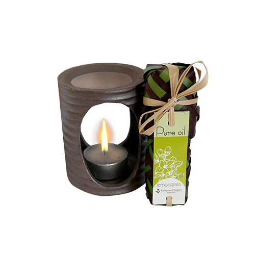 Burner lemongrass oil set