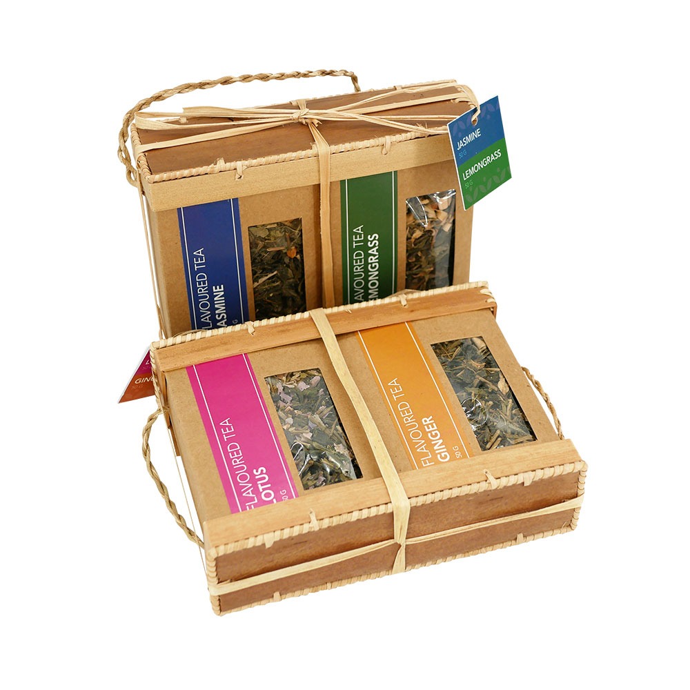 Flavor tea in kraft box, all