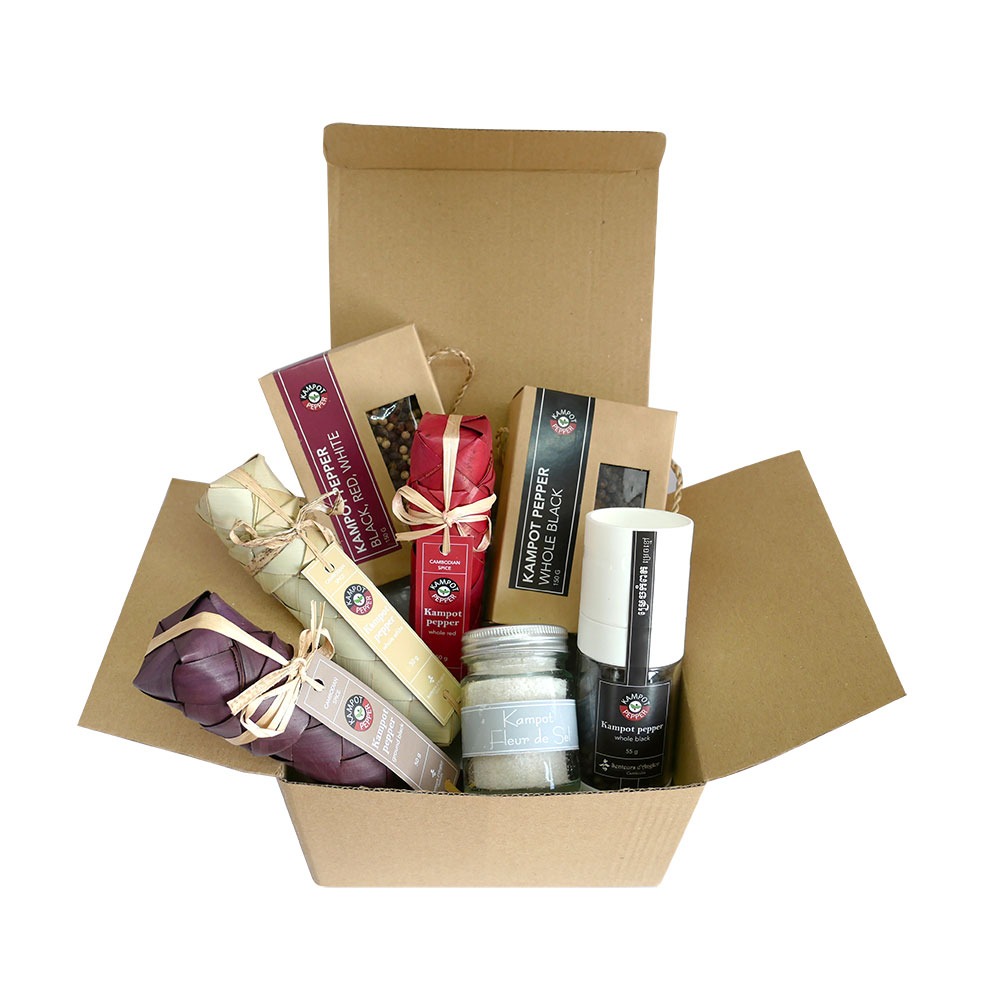 Kampot pepper and spices selection