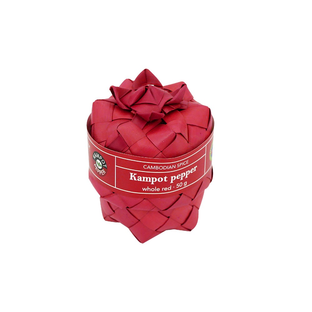 Whole red kampot pepper in smok