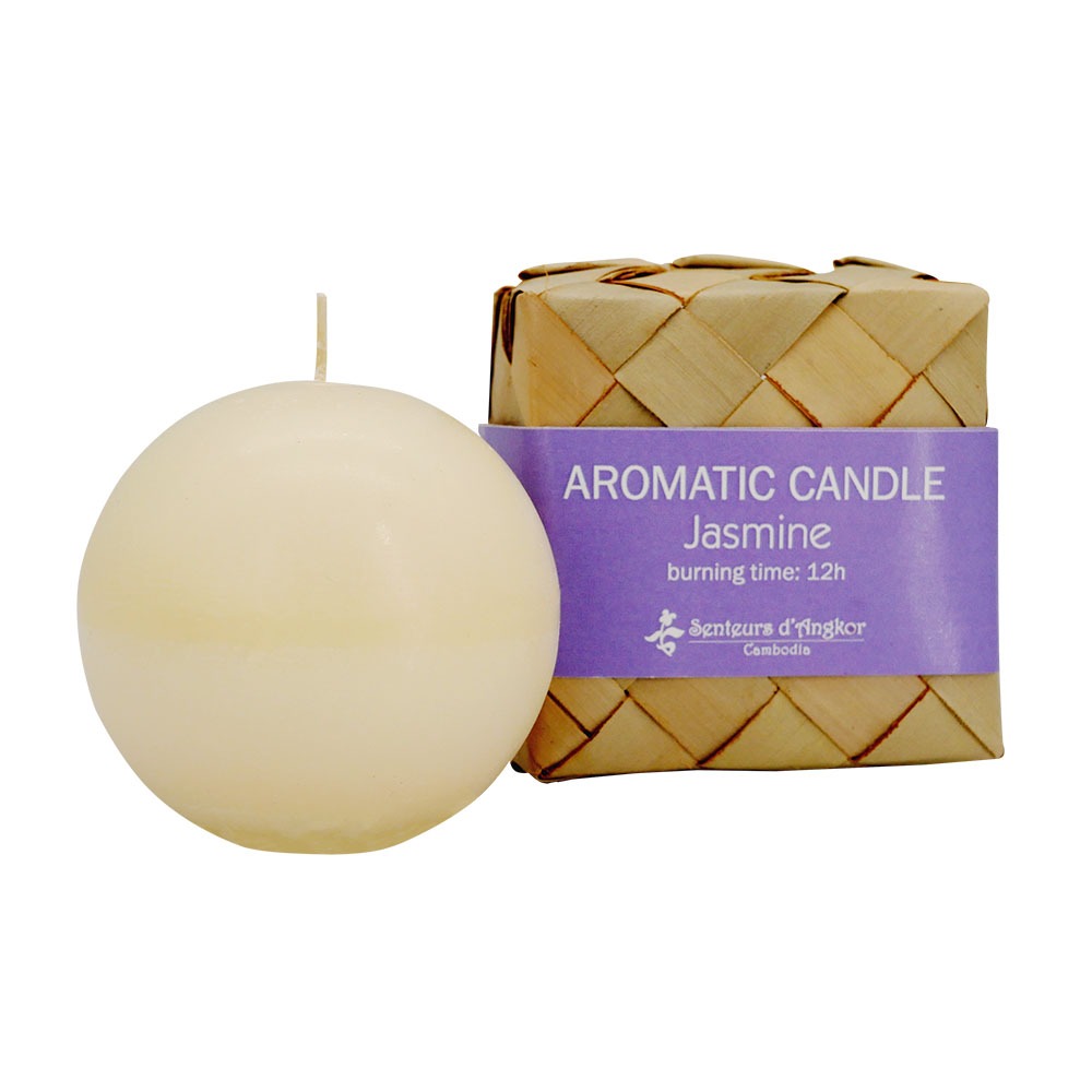 Jasmine aromatic boule candle