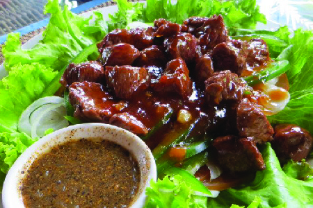 Cambodian original recipe for beef lok lak